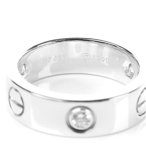 cartier white gold love ring